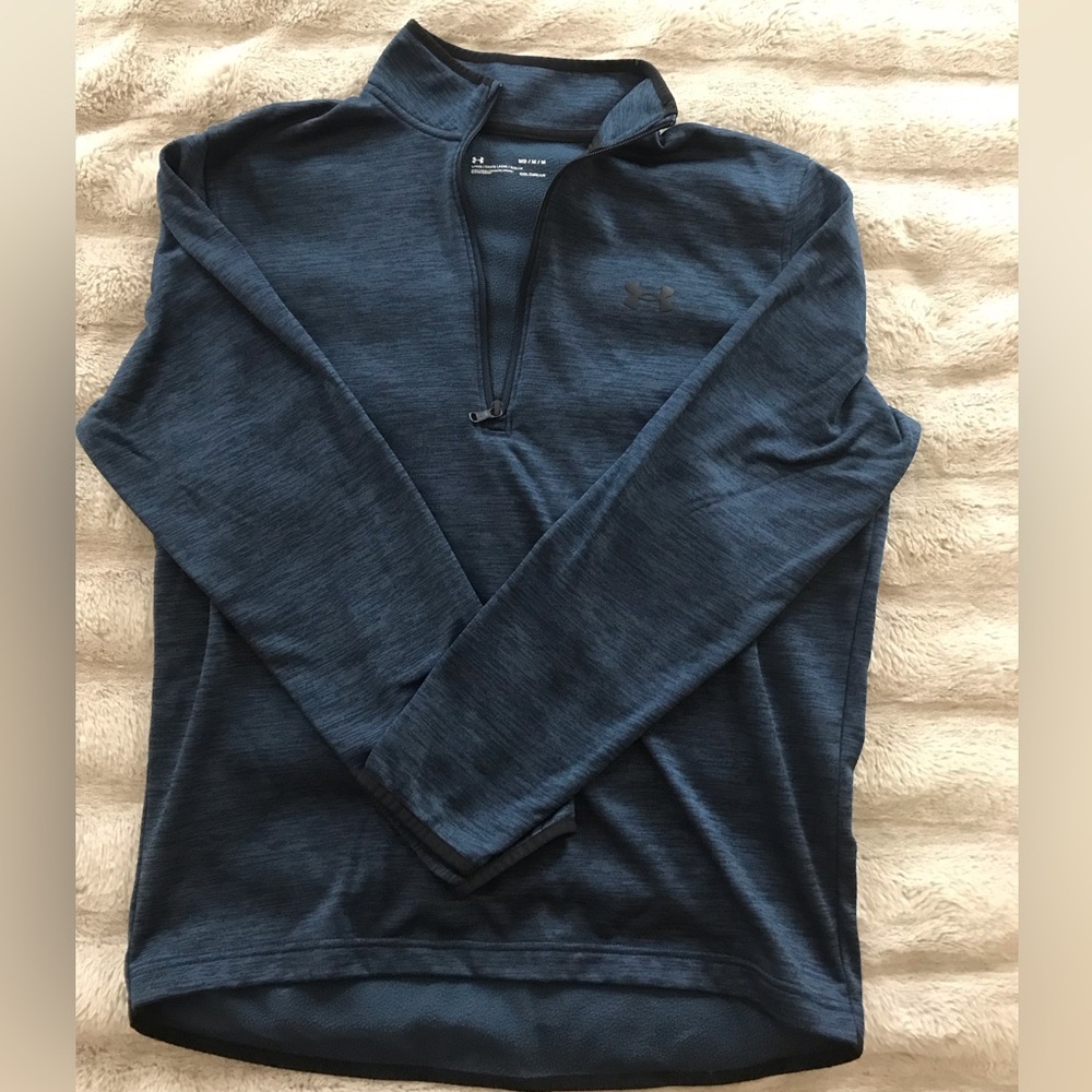 Under Armour Blue Quarter-Zip Pullover
Coldgear loose fit